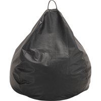 Máxima Design - Pouf Pera Negro Eco Cuero 100X120X120 Cm