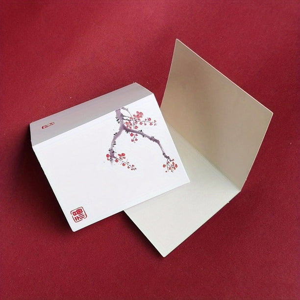 Send Your Warm Wishes with 10pcs Chinese Floral Theme Greeting Cards - Perfect for Birthdays, Thank You