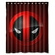 thumbnail image 1 of Cortina de ducha DeadPool, juego de cortina de baño con ganchos, tamaño 60 x 72 pulgadas, 1 of 3
