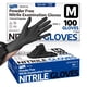 thumbnail image 1 of Guantes de nitrilo Supmedic sin polvo negros talla mediana, 100 piezas, 1 of 9