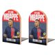 thumbnail image 1 of Kylian Mbappé Sujetalibros decorativos temáticos, tope para estantería con base antideslizante, uso dual para hogar y oficina - 2 piezas, 1 of 6
