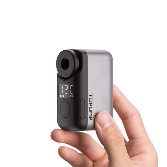 Bomba de neumáticos para bicicleta pequeña TOPUMP Tiny Pump de 120 psi con manómetro, tipo C