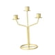 thumbnail image 2 of Candelabro De Metal Candelabro De 3 Brazos Cena Estreno De Una Casa Candelabro Cónico Dorado, 2 of 3