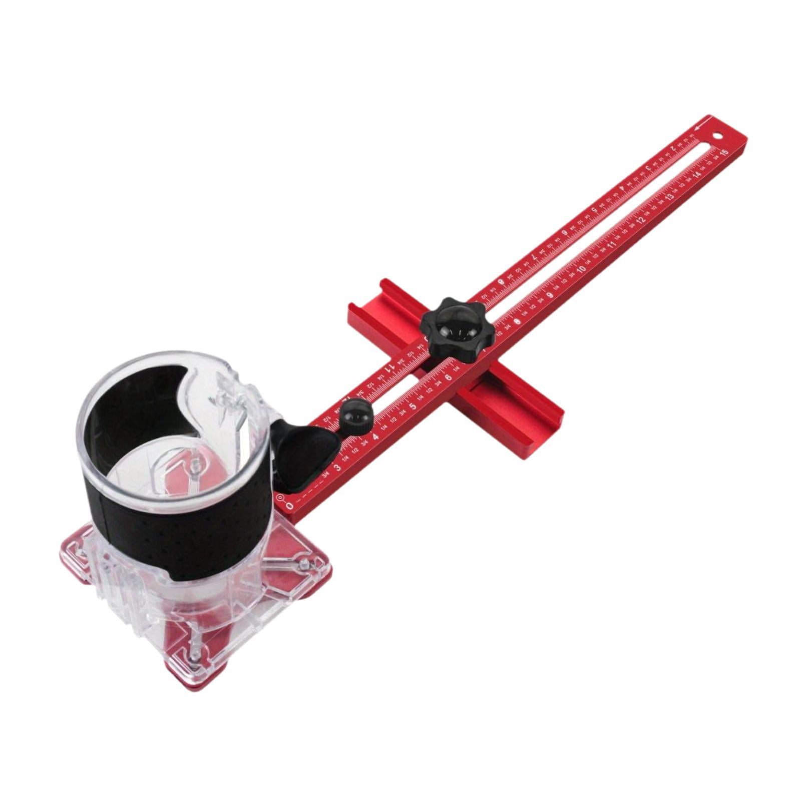 Magideal - Soporte De Ranura De Fresado, Medidor De Ajuste De Gabinete, Imperiales, Portátil, Práctica Y Resistente, Herramienta De Plantilla De Gabinete Para Má Imperiales Y Base