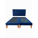 thumbnail image 1 of Cama King Lineal Azul Felpa, 1 of 3