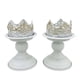 thumbnail image 3 of 2 Uds Portavelas Cónico Candelabro Soporte De Vela Cónico Para Regalo De Sala De Estar Blanco 10,3 Cm X 15 Cm, 3 of 3