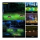 thumbnail image 2 of Pack 5 Lampara Disco Solar Impermeable Estaca Jardin Luz Calida, 2 of 3