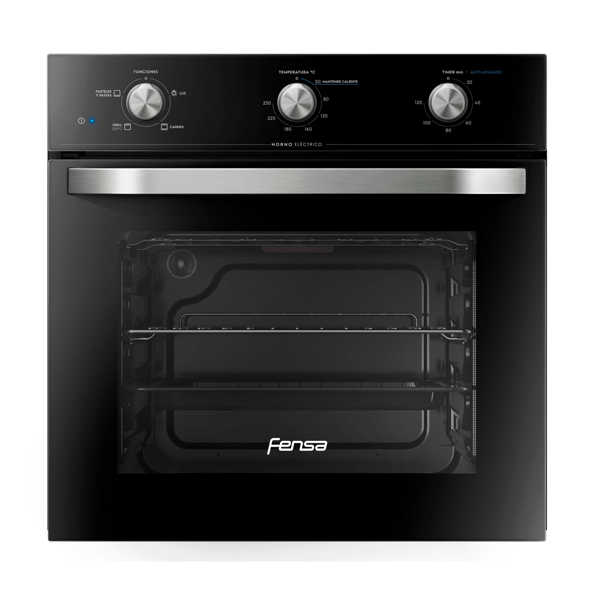 Horno Empotrable Eléctrico Fensa Fhe 1130 M 52l Negro 220v