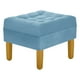 thumbnail image 4 of Sofa Retro 3c + 2 Pouf Felpa 01 Azul Petroleo, 4 of 6