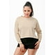 thumbnail image 1 of Sudadera Corta de Felpa Francesa Lavada Color Arena S, 1 of 2