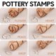 thumbnail image 5 of Rodillos de arcilla Byllstore Pack de 3 (23 cm) + 6 sellos, 5 of 7