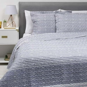 Zahr - Cubrecama Estampado Ultra 2 Plazas Azul