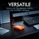 thumbnail image 4 of Disco duro externo LaCie Rugged Mini de 2 TB USB 3.0/2.0 naranja, 4 of 9
