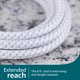 thumbnail image 4 of Cable de extensión Philips de 3 salidas de 2,4 m con protección contra sobretensiones, color blanco, 4 of 6