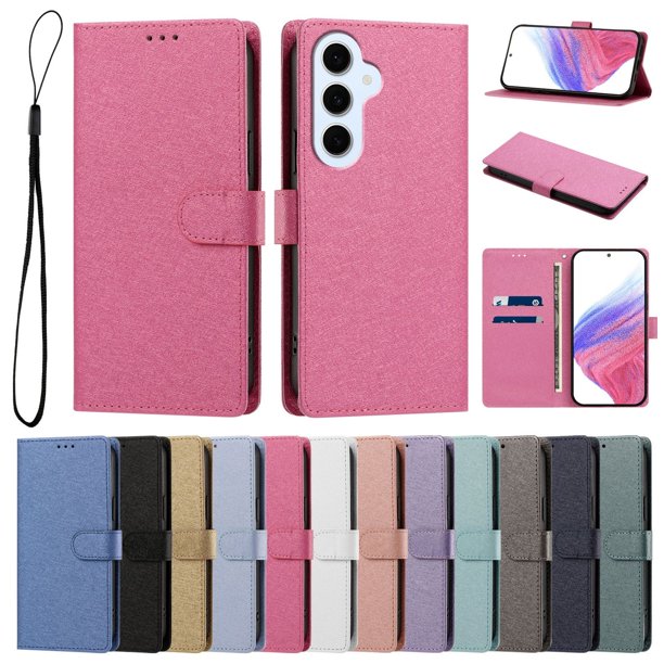 Cartera Protectora para Samsung Galaxy S26 FE con Soporte, Rojo Rosa