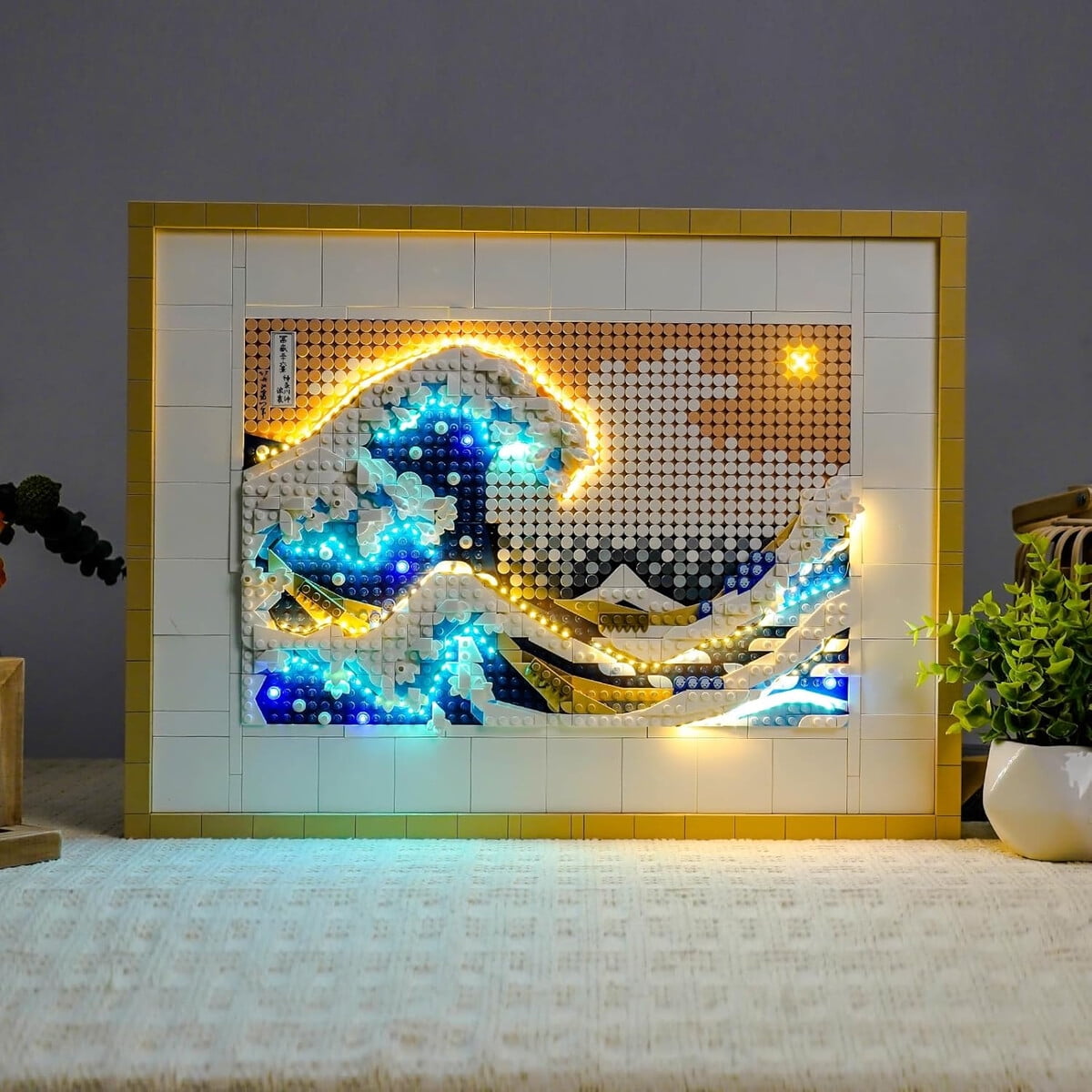 Kit Luces Led Brickbling Para Lego 31208 Hokusai Gran Ola Usb