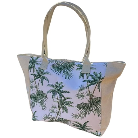 Auckland Outdoor - Bolso Playa Palmeras Con Cierre Fuelle Grande