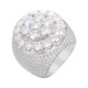 thumbnail image 1 of Anillos de Moissanita para Hombre Color D Claridad VVS1 Anillo de Diamante Banda de Boda para Hombre Chapado en Oro Blanco de 18K Anillos de Promesa de Plata Esterlina 925 para Él Talla 7-11, 1 of 7