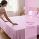 thumbnail image 5 of REGALWOVEN Sábana de Microfibra, Sábana Transpirable, Ropa de Cama para Dormitorio Rosa Claro 90x102in, 5 of 5