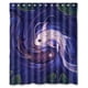 thumbnail image 1 of Cortina de ducha con diseño de carpa Yin y Yang, juego de cortina de baño con ganchos, tamaño 60 x 72 pulgadas, 1 of 3