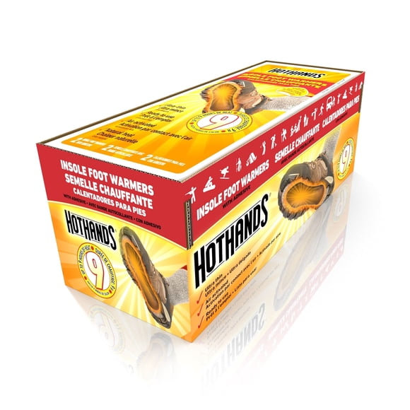 Plantilla Foot Warmers HotHands, de larga duración, 9 horas, 16 pares