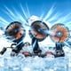 thumbnail image 1 of Ventilador para coche Sarcophagsaf 24V de triple cabezal con rotación 360°, 1 of 9