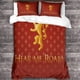 thumbnail image 3 of Juego de ropa de cama estampado de Juego de Tronos de Entemah, juego de funda nórdica, funda de edredón de fantasía con estampado 3D, 3 piezas para niños, adolescentes y niños, funda de edre, 3 of 3