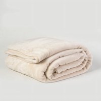 Frazada Flannel Linea Hotel 1.5 Plazas Crudo