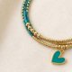 thumbnail image 2 of Maxi Pulsera de Amazonita y Dorado con Dije de Corazón – calma y esperanza todos los días, 2 of 3