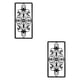 thumbnail image 3 of 2x Panel Decorativo De Arte De Pared Tallado Hueco De Metal 5,9x11,8 Pulgadas Para Decorar La Habitación, 3 of 5