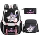 thumbnail image 1 of 3pcs Kuromi Backpacks Patchwork Capacity Women Men Travel Mochilas With Shoulder Bags Ins Laptop Teens School Bags, 1 of 3