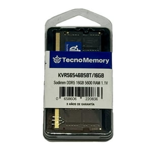 Memoria Ram Tecnomemory Sodimm Ddr5 16Gb 5600Mhz Kvr56S46Bs8T/16