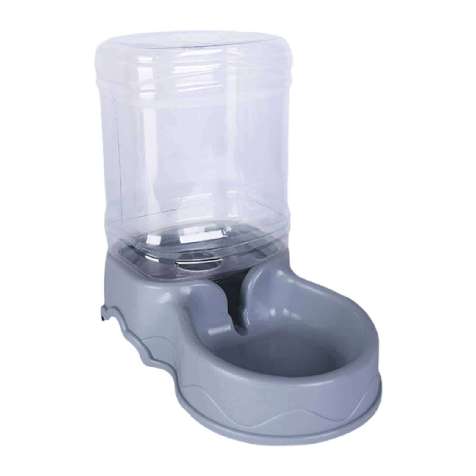 Magideal - Dispensador De Alimentos, Cuenco De Agua, Alimentador Automático Para Mascotas, Alimentación De 3,5 L, Cuenco Portátil Para Comida Y Agua Para Gatos, Dispensador De Agua Gris