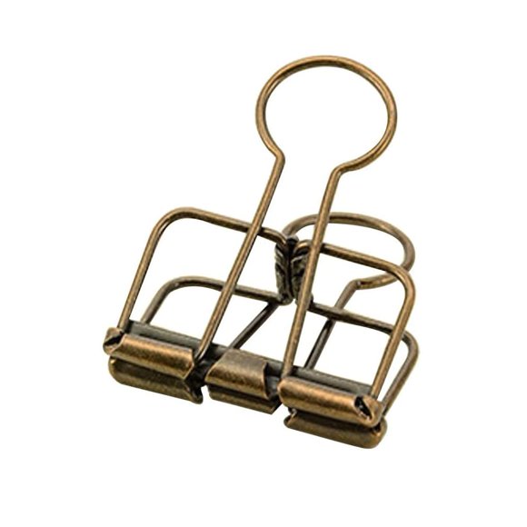 Clip de papel BAMI-LEE House M 58x32x11 mm Bronce - Pack de 10