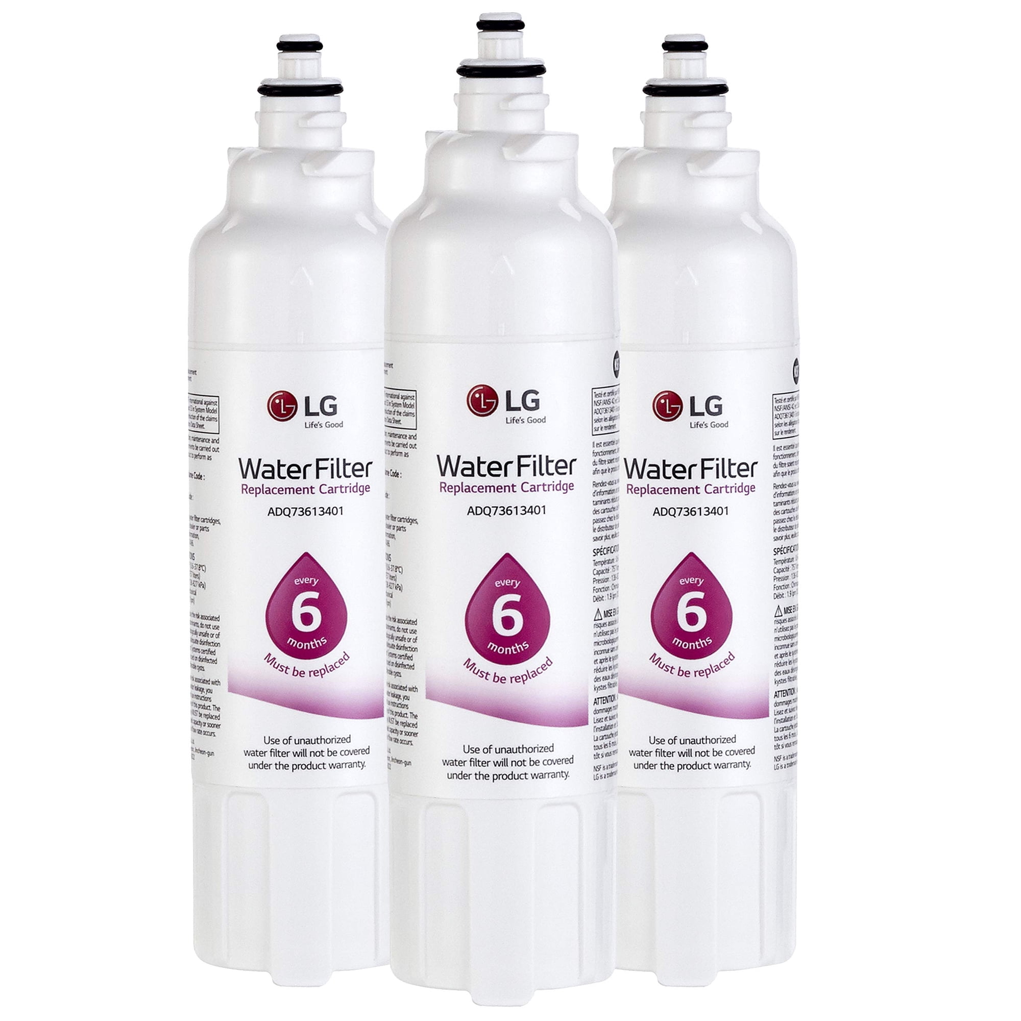 Filtro De Agua Para Nevera Lg Lt800p3, 6 Meses/757l, Paquete De 3