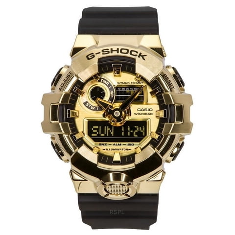 Reloj Casio G-Shock G-Steel Analog Digital Resin Strap Gold Dial Quartz Gm-700G-9A 200M Men'S Watch