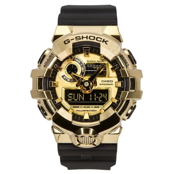 Reloj Casio G-Shock G-Steel Analog Digital Resin Strap Gold Dial Quartz GM-700G-9A 200M Men's Watch