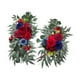 thumbnail image 3 of Juego De 2 Flores Artificiales Para Arco De Boda, Paquete De 2 Para Recepción En La Pared, Rojo Y Azul, 3 of 3