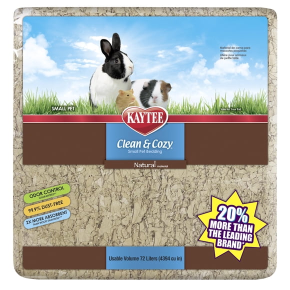 Ropa de cama de papel Kaytee Clean & Cozy Natural 72 litros