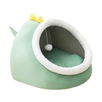 Ioensy - Cama Cálida Para Gatos, Nido De Cueva Con Cojín Extraíble, Cómoda Cama Para Mascotas, Casa M