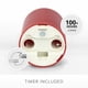 thumbnail image 4 of Vela LED sin llama Luminara Outdoor Votive rojo cereza, 4 of 7