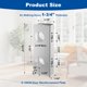 thumbnail image 3 of Placa de Refuerzo U 10539 Ftyokmi 45 mm 1‑3/4 " para Puerta, 3 of 7