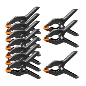 Magideal - 10 Piezas De Clips Para Fondo De Fotografía, Abrazaderas De 4 Pulgadas, Portátiles, Herramientas Manuales De Bricolaje, Clips De Resorte Para Papel De