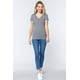 thumbnail image 5 of Top Corto de Punto Henley con Cuello en V y Manga Corta, 5 of 22