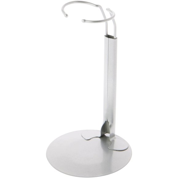Soporte para muñecas Plymor DSP-60S plateado ajustable para muñecas de 25 a 35 cm