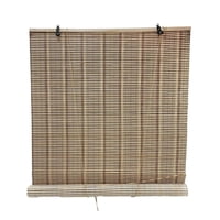 Importclick - Cortina Persiana Roller Enrollable Bambú Chocolate 120X180 Cm