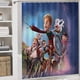 thumbnail image 5 of Gigantes de la Mancha-theme 4-Piece Shower Curtain Set with Rugs, Waterproof Bathroom Decor Set Includes Bath Mat, U-Shaped Rug, Toilet Lid Cover and Curtain with Hooks, 5 of 6