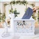 thumbnail image 2 of Tarjetero OurWarm DIY de PVC blanco con cierre para bodas y eventos, 2 of 7