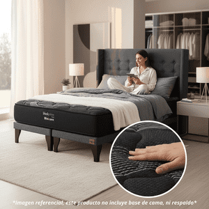 Colchón 2 Plazas Bloccare Black Prime Uno L190
