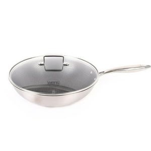 Wok Wens Honeycomb 30Cm Acero Inoxidable Tapa De Vidrio